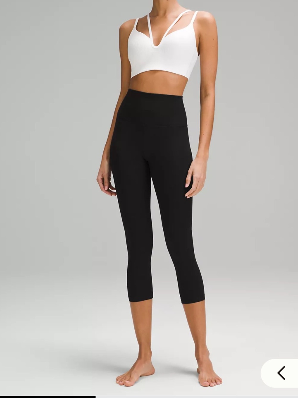 lululemon Black 23” Align High-Rise Ribbed Leggings